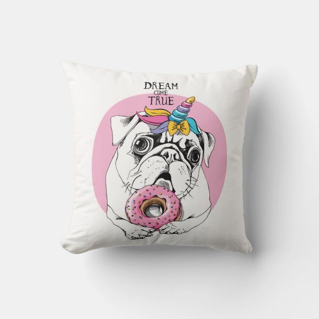 Dream Come True Throw Pillow (Front)