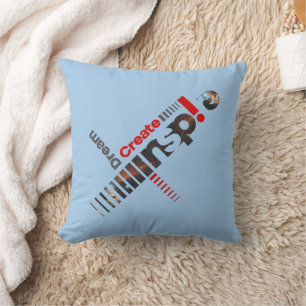 Dream Create Inspire Throw Pillow 16"