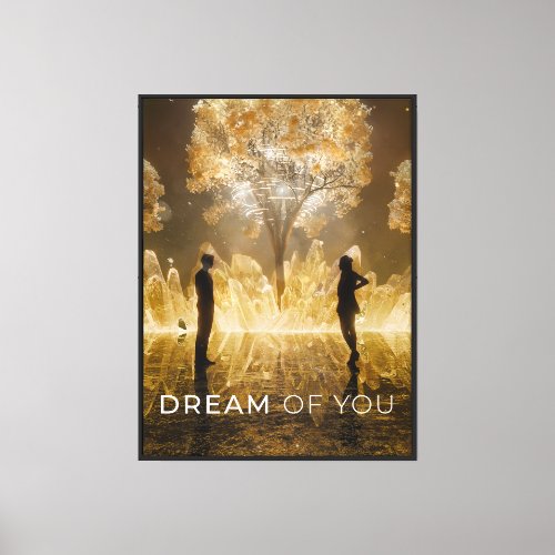 Dream Crystal Magic Tree Canvas Print