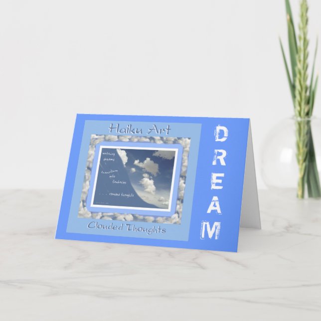 Dream Customizable Haiku Greeting Card (Front)
