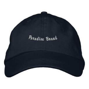 Dream Destination Inspired Navy Color Adjustable Embroidered Baseball Cap