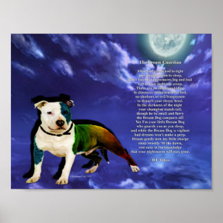 Dream Dog Poster (Pitbull)