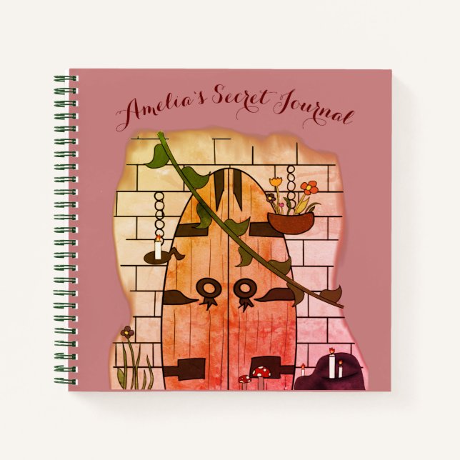 Dream Door Fairy Tale Drawing Secret Journal (Front)