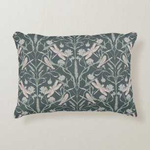 Dream Dragonfly Cornflower, Stars, chevron Accent Pillow