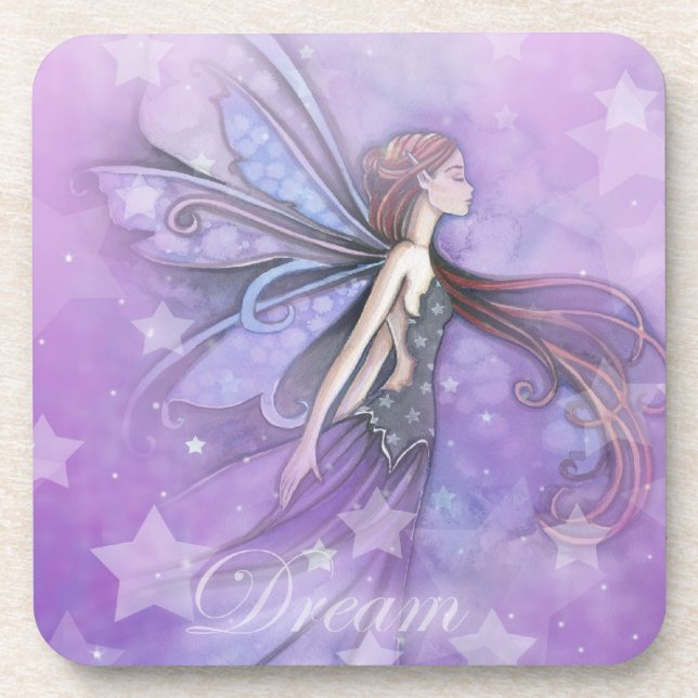 Dream Fairy in the Stars Drink Coaster (Front)