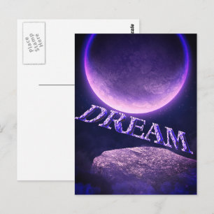 Dream Fantasy Moon Inspirational Postcard