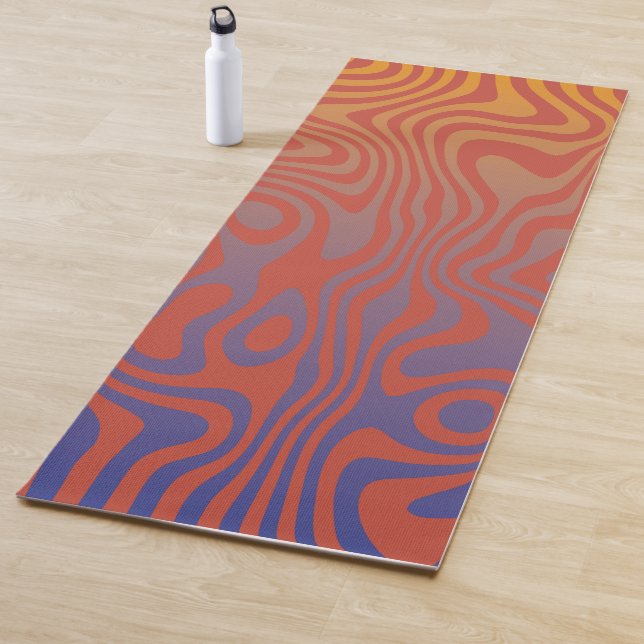 Dream Flow l Abstract Trippy Pattern - No. 01 Yoga Mat (In Situ)