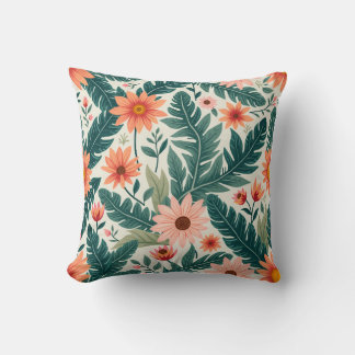 Dream flower throw pillow