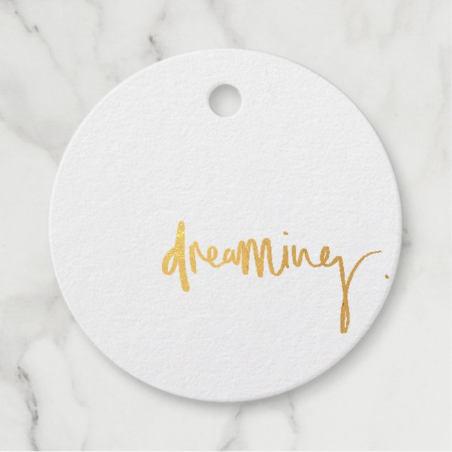 dream foil favor tags (Front)