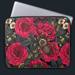 Dream garden 3 laptop sleeve<br><div class="desc">Hand- drawn vector pattern with roses,  berries,  tarantula,  moth and snake</div>