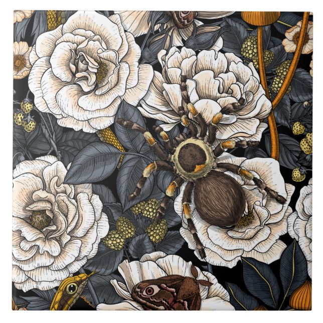 Dream garden 4 ceramic tile (Front)