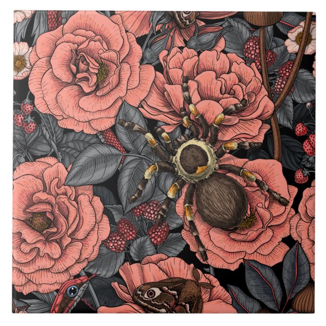 Dream garden ceramic tile (Front)