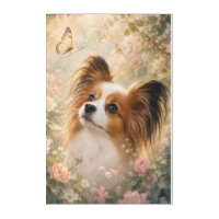 Dream Garden Papillon Dog Art
