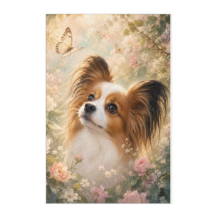 Dream Garden Papillon Dog Art