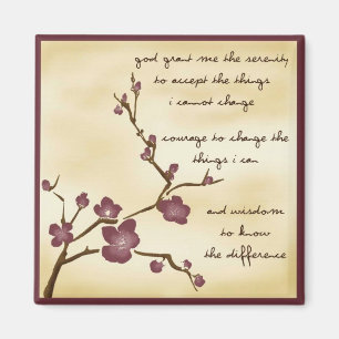 Dream Garden Serenity Prayer Magnet