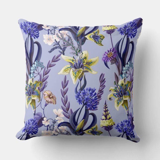  Dream Garden Throw Pillow (Front)