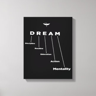 DREAM, gift for enterprenures, motivational  Canvas Print