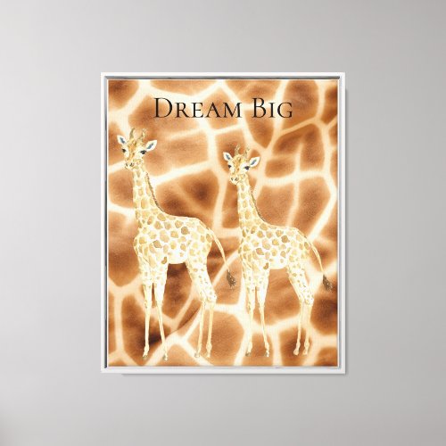 Dream Giraffes Canvas Print