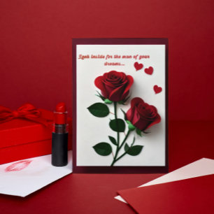 Dream Guy Naughty Funny Girly Valentine's Card
