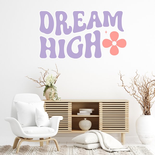 Dream High Motivational Inspirational Quote Wall Decal (Creator Uploaded)