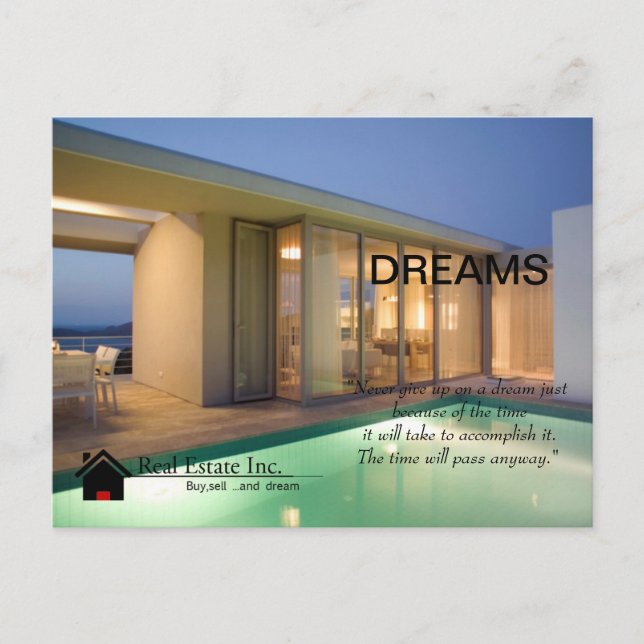 Dream Home Real Estate postcard (Front)
