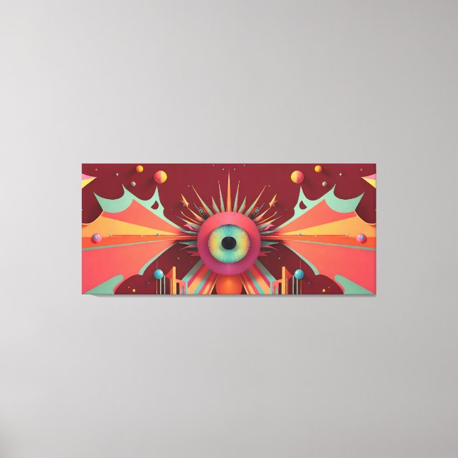 Dream Horizon Ken Gage Fantasy OpArt Canvas Print (Front)