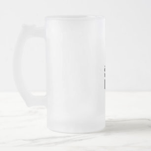Dream House Frosted Glass Beer Mug