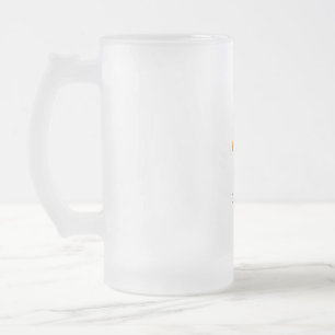 dream house frosted glass beer mug