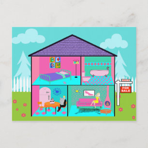 Dream House Real Estate Agent Postcard