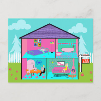 Dream House Real Estate Agent Postcard