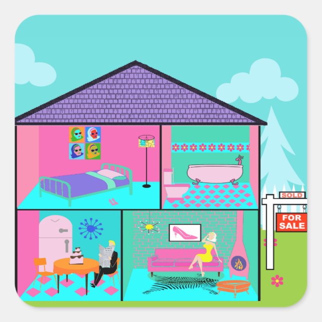 Dream House Real Estate Agent Stickers (Front)