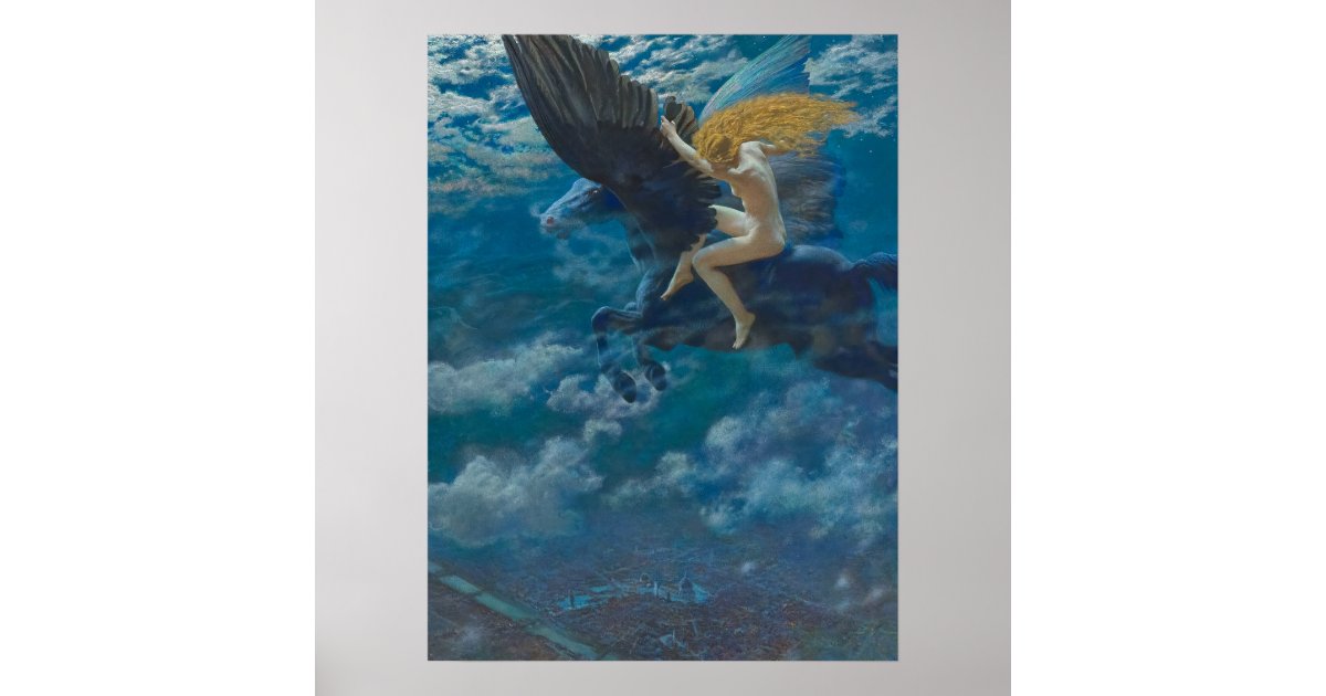Dream Idyll (A Valkyrie) by Edward Robert Hughes Poster Zazzle Dream Idyll (A Valkyrie) by Edward Robert Hughes Poster Zazzle
