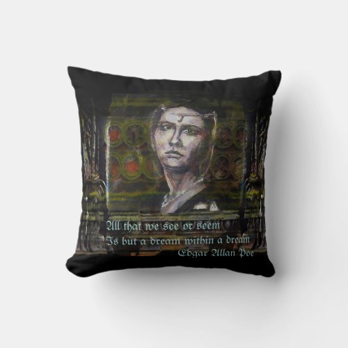 Dream in a dream by Alexandra Cook Throw Pillow