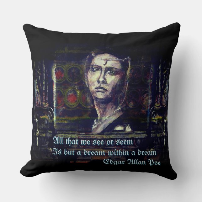 Dream in a dream by Linandara Throw Pillow (Front)