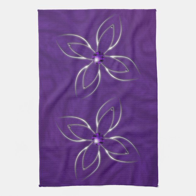 Dream in Amethyst Kitchen Towel (Vertical)