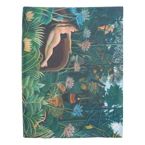 Dream in Exotic Jungle Forest Duvet Cover