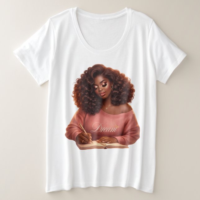 Dream. Inspire. Grow. Women's Graphic Plus T-Shirt (Design Front)