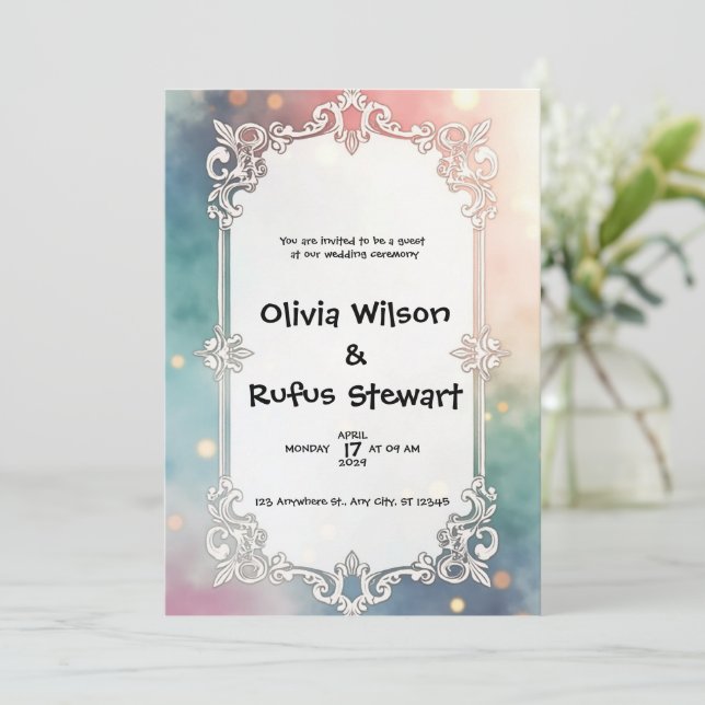 Dream Invitation: A Surreal Wedding Invitation (Standing Front)