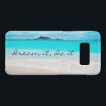 Dream It Do It Quote Hawaii Tropical Beach Photo Case-Mate Samsung Galaxy S8 Case<br><div class="desc">“Dream it, do it.” Remind yourself of the fresh salt smell of the ocean air whenever you use this stunning, vibrantly-colored photo cell phone case. Exhale and explore the solitude of an empty Hawaiian beach. Makes a great gift for someone special! You can easily personalize this cell phone case plus...</div>