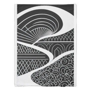 "Dream Japanese Garden - A Quilt Cover Made of Bla