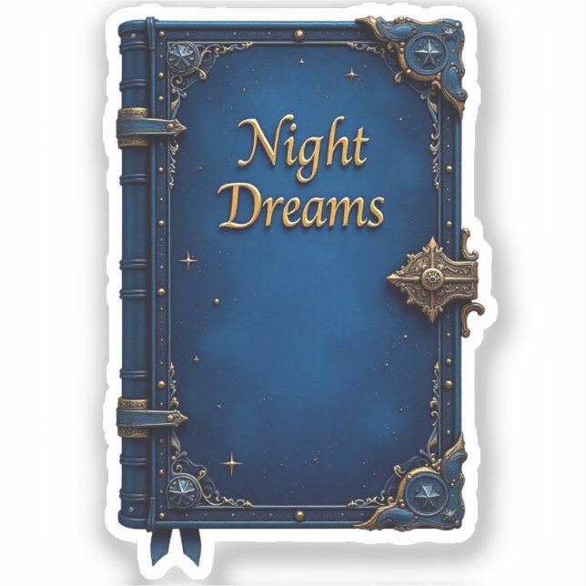 Dream Journal for Night Adventures Sticker (Front)