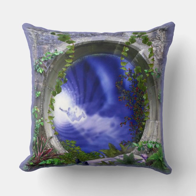 Dream journeys throw pillow (Front)