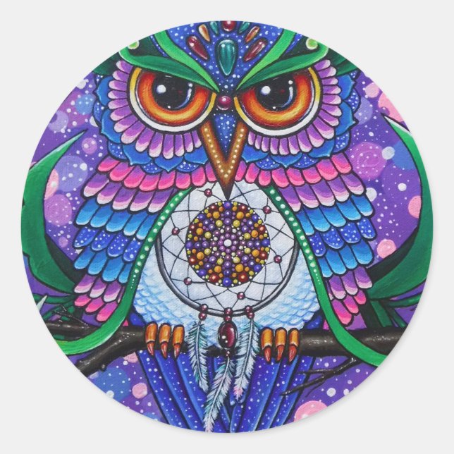 Dream Keeper Classic Round Sticker (Front)