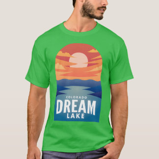 Dream Lake CO Retro Sunset  T-Shirt