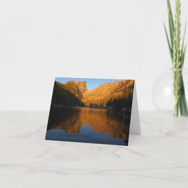 Dream Lake in Sunrise Light I Card (Front)