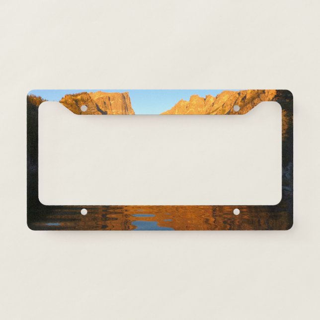 Dream Lake in Sunrise Light I License Plate Frame (Front)