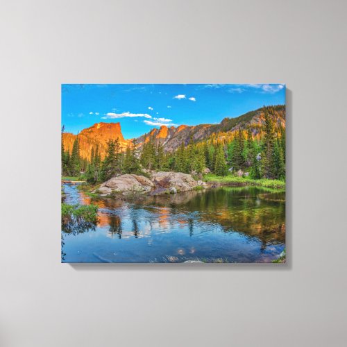 Dream Lake Landscape Canvas Print