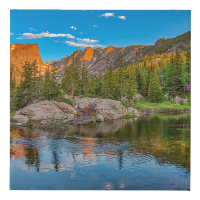 Dream Lake Landscape Faux Canvas Print (Front)