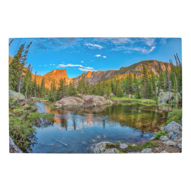 Dream Lake Landscape Metal Print (Front)