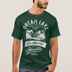 Dream Lake Rocky Mountain National Park Distressed T-Shirt